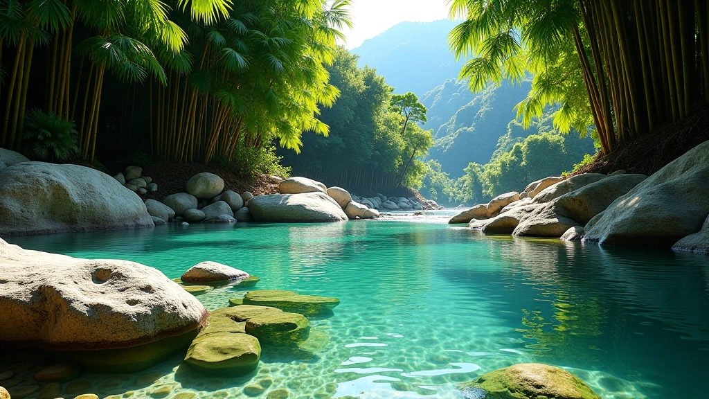 Pozas naturales del río
